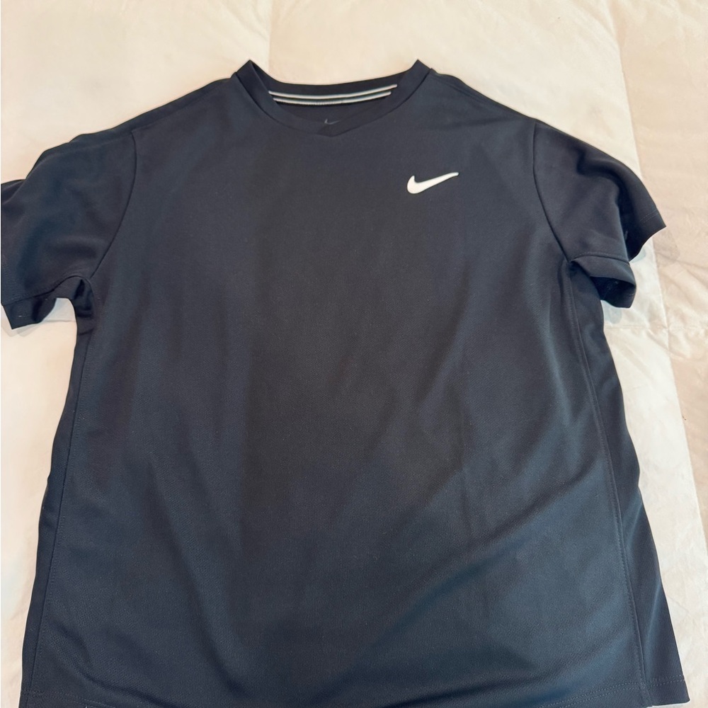 Nike Kids Dry-Fit Black Tennis T-Shirt